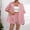 Red, variant on ZhiFeng 2 Piece Sets for Women Summer Lapel Short Sleeved Button Shirt Mid Waisted Shorts Outfits Stripe Fashion Loose Fit Set Ladies Weekend Leisure Suit