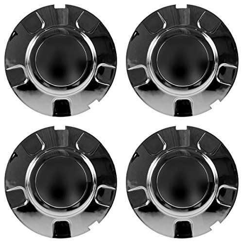 BB Auto Set of 4 New Chrome Wheel Hub Center Caps Cover Replacement for 1997-2003 Ford Expedition