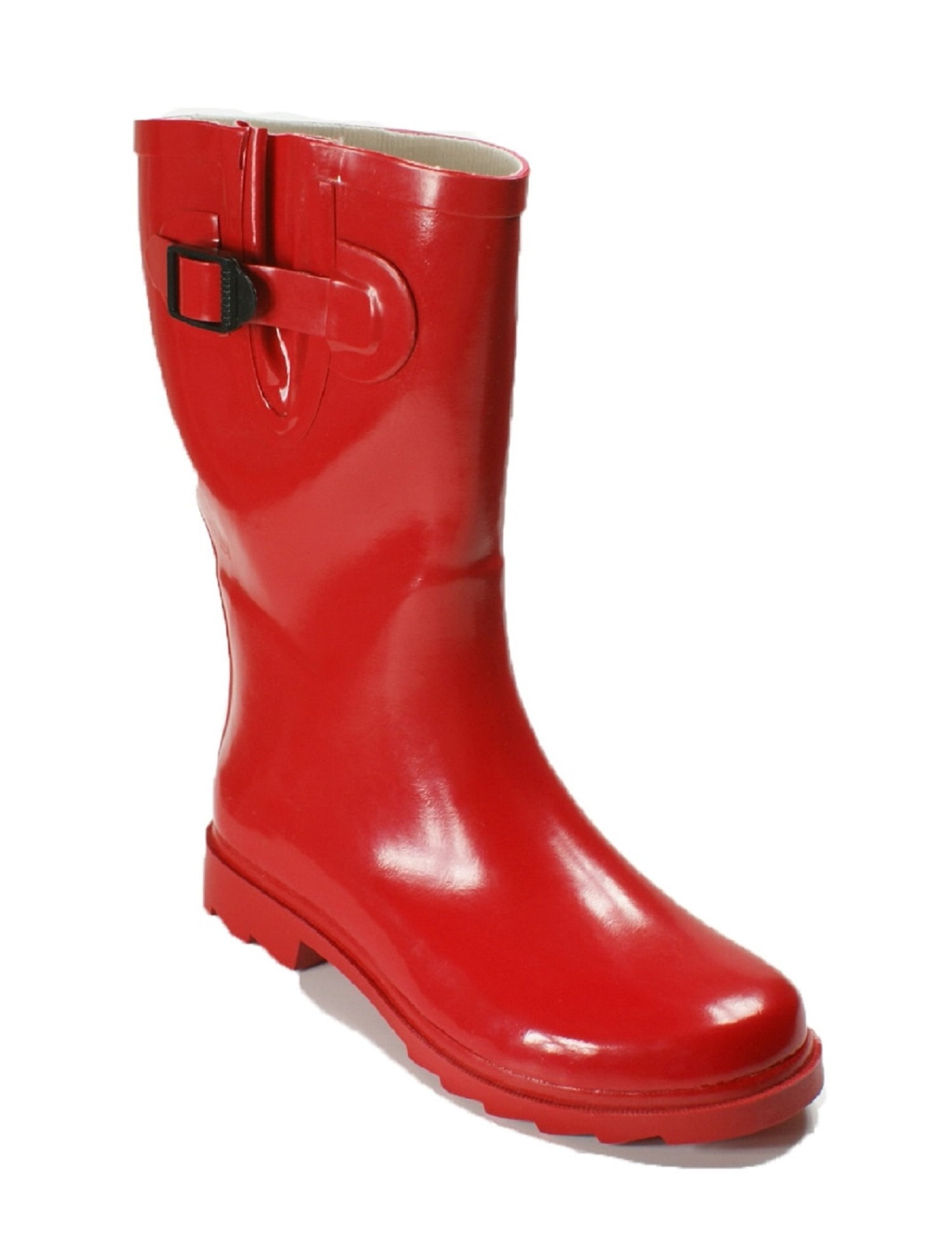 red rain booties