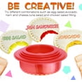 thumbnail image 5 of Cortador y sellador de sándwiches para cortar y sellar, ideal para lonchera y caja Bento, almuerzo para niños y niñas, círculo, cuadrado, triángulo, 5 of 5