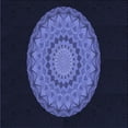 thumbnail image 1 of Ahgly Tapis d'Intérieur Lavable en Machine Carré Transitionnel Bleu Nuit, 5 Pieds Carré, 1 of 7
