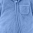 thumbnail image 5 of Kaemgyyd Newborn Baby Winter Clothes Warm Thick Fleece Lined Jumpsuit Unisex Infant Fuzzy Romper Pajamas Outfit for 0-12 Months, 5 of 6