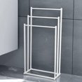 thumbnail image 1 of 3-Tier Standing Towel Rack Bathroom Metal Towel Storage Organizer Stand - Black, 1 of 5