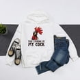 thumbnail image 4 of Sudadera de manga larga con estampado de pavo con capucha para mujer, blusa informal, Tops Pompotops  gfhjh7510, 4 of 5