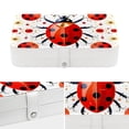 thumbnail image 4 of Seven Starred Ladybird PU Leather Display Case with Removable Compartment and Portable Design - Bracelet Holder, Necklace Organizer, Jewelry Display, 4 of 6