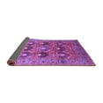 thumbnail image 2 of Ahgly Company Indoor Square Oriental Purple Industrial Area Rugs, 6' Square, 2 of 4