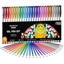 Shuttle Art Metallic Gel Pens, 50 Pack