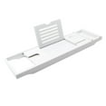 thumbnail image 4 of Expandable Bathtub Tray Bath Tray for Tub Holds Book,Phone, Drinks,Soap Bathtub Stand Holder Shower Storage Rack Bath Organizer Rack , White, 4 of 7