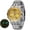 Gold, variant on BERNY Quartz Watch for Men, Sport Military Wristwatch with Multi-Function Sub-Dials, Stainless Steel Band, 3ATM Waterproof, Business Men's Chronograph Watch, Blue