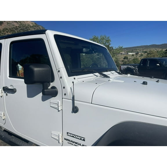 9" inch Black Antenna Mast AMFM for JEEP WRANGLER JK/JL 2007-2023 GLADIATOR 2020-2023