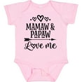 thumbnail image 3 of Inktastic Mamaw and Papaw Love Me Girls Baby Bodysuit, 3 of 5