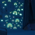 thumbnail image 4 of Wall Stickers for Living Room Rainbow Star Design PVC Decal 50 cm x 40 cm Multicolor Home Decoration, 4 of 7