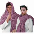 thumbnail image 4 of FNFYFH Hooded Shawl With Viking Brooch Cowl Scarf Rogue Medieval Cloak Renaissance Costume Cape Accessories, 4 of 4