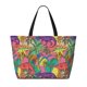 thumbnail image 2 of Fotbe Colorful Dinosaur Bolsa de Viaje para Playa - Resistente al Agua, Bolsa Tote de Gran Capacidad y Ligera con 7 Bolsillos para Mujeres y Hombres, 2 of 7