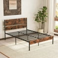 thumbnail image 4 of Costway Full Size Bed Frame with Wooden Headboard Under-Bed Storage No Box Spring Needed, 4 of 11