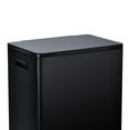 thumbnail image 3 of ToiletTree Products 16 Gal Stainless Steel 2 Compartment Trash Bin, Black, 3 of 6