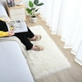 thumbnail image 2 of Junovo Luxury Fluffy Area Rugs Areary Rug for Bedroom Shaggy Rugs Area Carpet for Living Room Bedroom Room,2.3'x5',White, 2 of 7