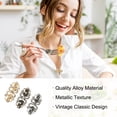 thumbnail image 4 of Uxcell Cloak Clasp Set, 3Pcs Alloy Vintage Sweater Clips with Rhinestone, Style 3, 4 of 6