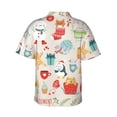 thumbnail image 3 of Bixox Men's Hawaiian Shirts Men's Christmas and New Year Print Short-Sleeve Shirt-XX-Large, 3 of 8