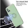 thumbnail image 6 of Compatible with Samsung A51 Case Silicone Cute Shockproof Anti-Scratch Samsung Galaxy A51 Phone Case with Ring Kickstand Full Body Protection Cases for Women (Green), 6 of 14