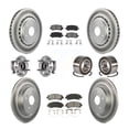 thumbnail image 1 of Transit Auto Roulements de Moyeu de Roue avant Arrière avec Rotors de Frein à Disque Enduits et Kit de Tampons Semi-Métalliques (10 Pcs) pour Voiture 2015-2020 Acura TX AWD - Côté Gauche Droit (Conducteur Passager) KBB-115185, 1 of 10