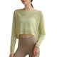 thumbnail image 2 of Traje de Yoga fino con protección solar para mujer, Top de entrenamiento de Pilates de manga larga, blusa holgada para Fitness, Camiseta deportiva para correr, otoño, 2 of 4