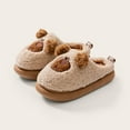thumbnail image 2 of UngA Slippers for Toddler Girls Toddler Baby Girls Shoes House Slippers Bedroom Home Slippers Cartoon Cotton Slippers Winter Indoor Outdoor Slippers for Boys Girls Khaki,11.5, 2 of 6