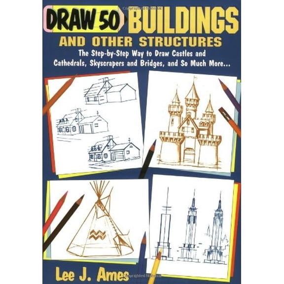 Pre-Owned Draw 50 Buildings And Other Structures Paperback