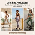 thumbnail image 6 of COUVER Women's Mid Rise Animal Print Performance Activewear Leggings Black Small, 6 of 6