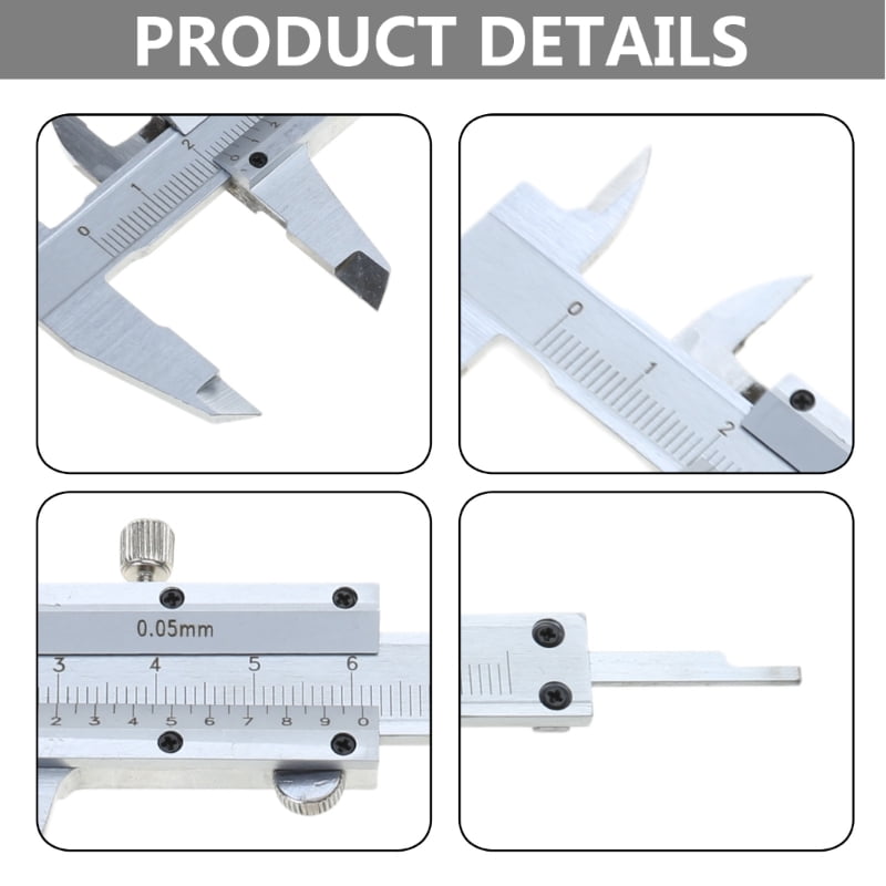 Woodworking Ruler Vernier Caliper Micrometer Diameter Thickness Measuring Ruler