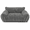 dark grey+4, variant on KAIFENG Pink S Size Striped Fluffy Pet Cuddle Sofa Bed Washable Enclosed Rest Couch For Kittens Miniature Dogs