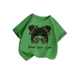 thumbnail image 3 of FhsagQ T-Shirt Graphique Mignon à Col Rond et Manches Courtes pour Filles, Été, Vert 13-14 Ans, 3 of 5