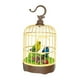thumbnail image 1 of Pájaro cantor en jaula, juguete de columpio para pájaros, control realista, jaula para pájaros cantora de escritorio Verde y azul, 1 of 9