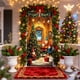 thumbnail image 1 of Cortina Navideña de Poliéster de 35 X 72 Pulgadas con Diseño de Papá Noel | Decoración Festiva Duradera para Puertas de Entrada, Uso Interior, Decoración de Fiestas, Multiusos, 1 of 6