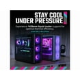 thumbnail image 3 of Cooler Master MasterBox 600 ATX Black Mid-Tower Case, Back-Connected Motherboard Asus|MSI|Gigabyte, 410mm GPU Max, *420mm AIO Max, Type C, Tempered Glass, Triple 140mm SickleFlow PWM, FineMesh, 3 of 5