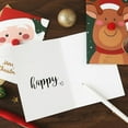 thumbnail image 2 of Vintage Kraft Paper Christmas Greeting Cards with Envelopes, Blank Inside Holiday Card Set for Family Friends Holiday Mailing(B), 2 of 4