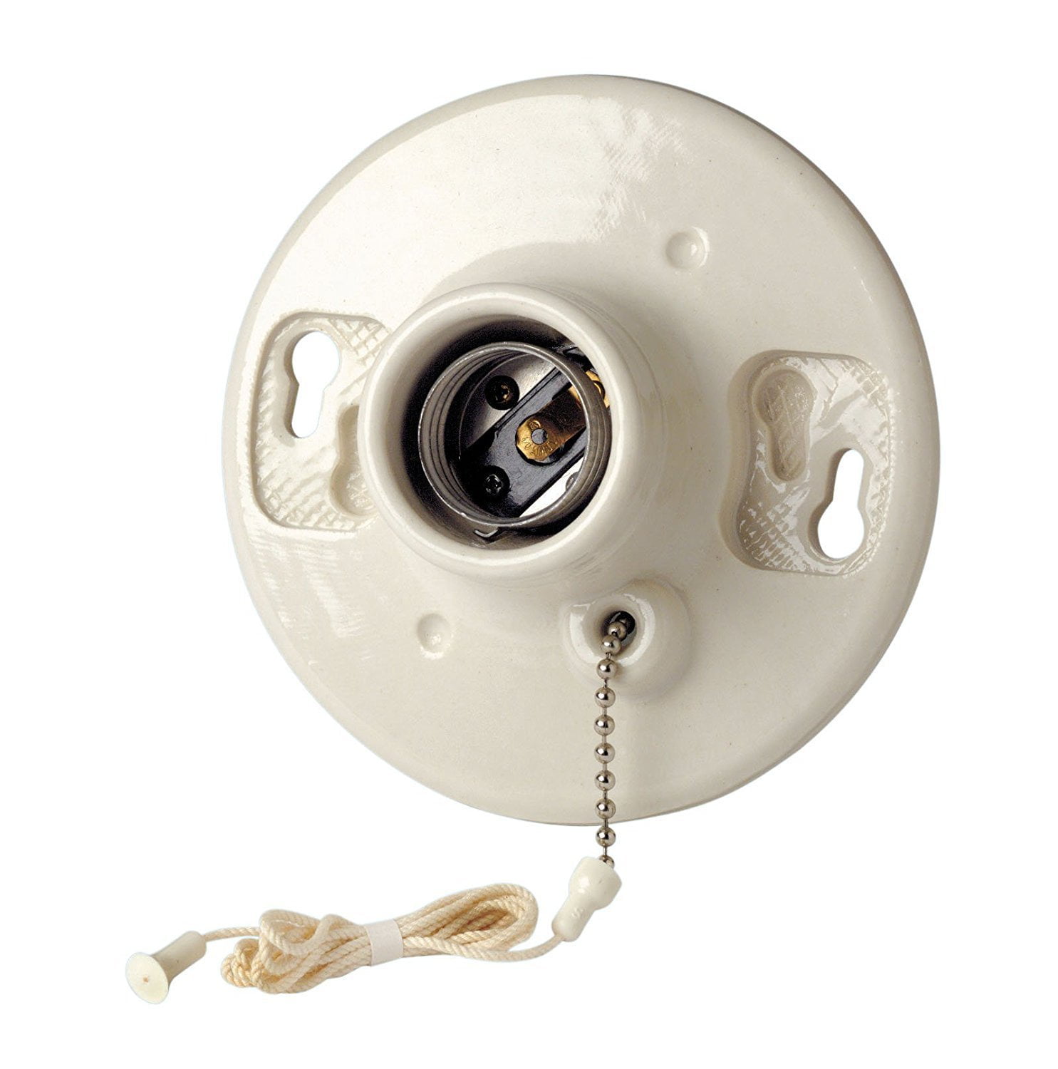 Leviton 8829-CW2 One-Piece Urea Outlet Box Mount, Incandescent 