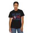 thumbnail image 5 of Peace Love Freedom America Comfort Colors Unisex Fourth of July Shirt, 5 of 7