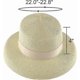 thumbnail image 2 of Womens Sun Straw Hat Summer UV Protection Travel Foldable Brim Bucket Hat Vintage Cloche Beach Fishing Cap, 2 of 4
