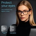 thumbnail image 3 of Blue Light Blocking Glasses for Screen Time, Anti Eye Strain Computer Glasses with UV Protection, Lightweight Non-Prescription Eyewear for Men and Women, 3 of 7