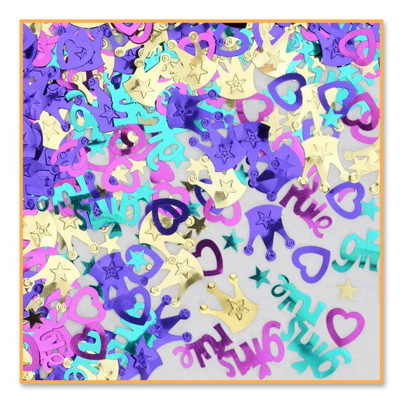 6 Pack Beistle Girls Rule Confetti (0.5 Oz/Pkg)