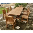thumbnail image 2 of Teak Bahama Sahara 9-Pieces 10' Rectangular Dining Set, 2 of 2