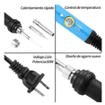 thumbnail image 3 of Cautin Para Soldar  Bloosom Temperatura Ajustable, Alambre Para Soldar Azul, 3 of 5