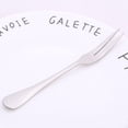 thumbnail image 4 of 7Pcs/set Stainless Steel Fruit Forks Beautiful Cake Dessert Cafe Serving Fork Lot(Silver), 4 of 5