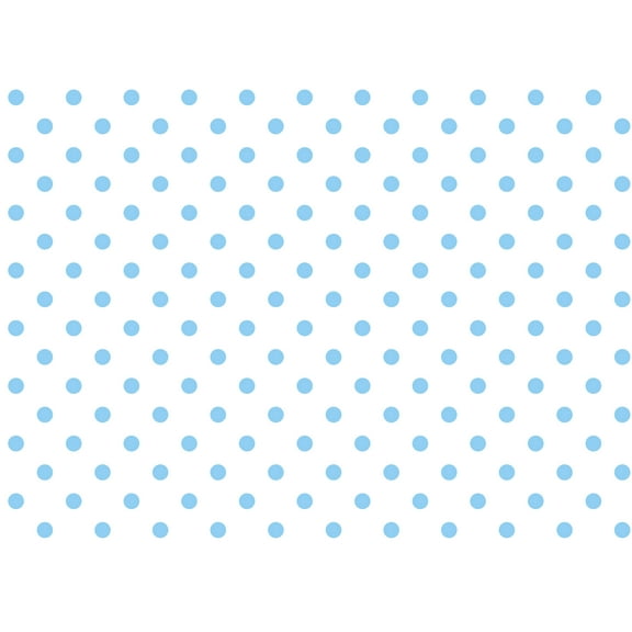 Venuew Blue Dots Peel and Stick Wallpaper 10'L x 24''W