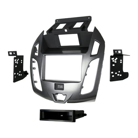 Metra - Radio Installation Kit for 2014 and later Ford Transit Connect Vehicles - Charcoal Black / Gray