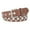 Coffee, variant on Women's Faux Leather Studded Medieval Belt Buckle Metal Buckle Fashion Medium D Ring Summer Steampunk White Small-X-Large