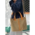 thumbnail image 4 of Kukuzhu Canvas Tote Bag Women Large Chic Elegant Casual Shoulder Bag Handbag, 4 of 7