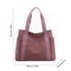 thumbnail image 3 of Bolso de lona para mujer | Bolso grande de viaje y escolar de 55 x 39 cm | Amplio bolso para portátil y libros | Bolso de hombro resistente en negro, marrón, gris y más, 3 of 6