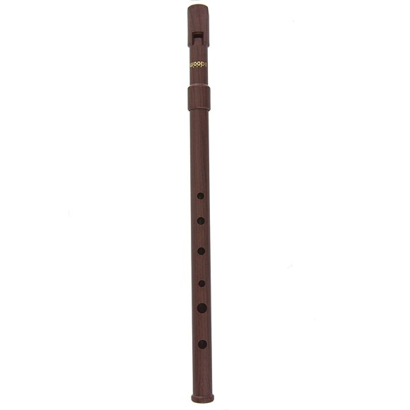 Woodi WI-921W WI-922W Wooden Irish Whistle Key of C and D Key in ABS Pewter (2 Pieces)
